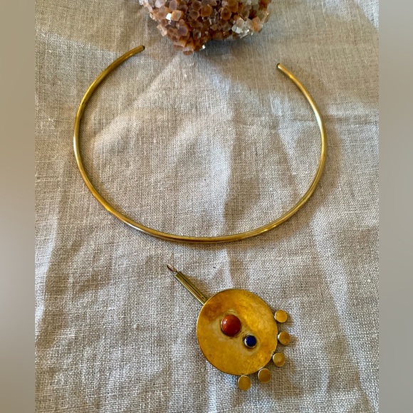 Sun Shield Choker - By Cities in Dust Jewelry - TOTAL STATEMENT PIECE - Picture 9 of 15